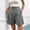Bronze, variant on Women's Elastic Waist Wide Leg Shorts Ruffled Solid Work Shorts With Pockets Women Shorts Bronze M
