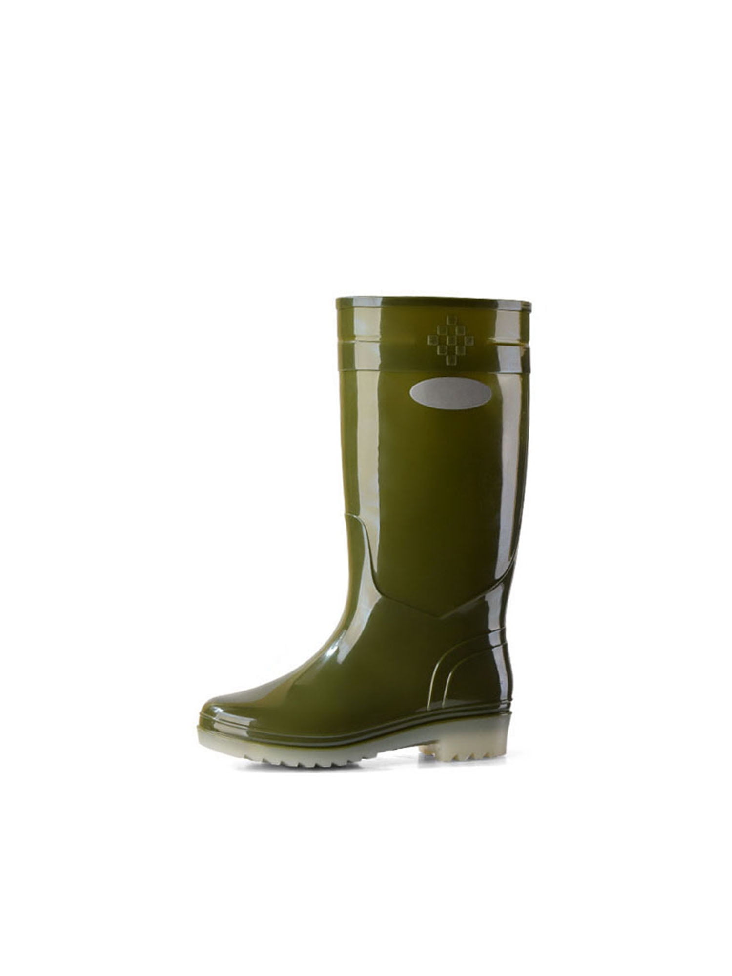 UKAP Womens Mid Calf Rain Boots Waterproof Garden Shoes Mens Knee High ...