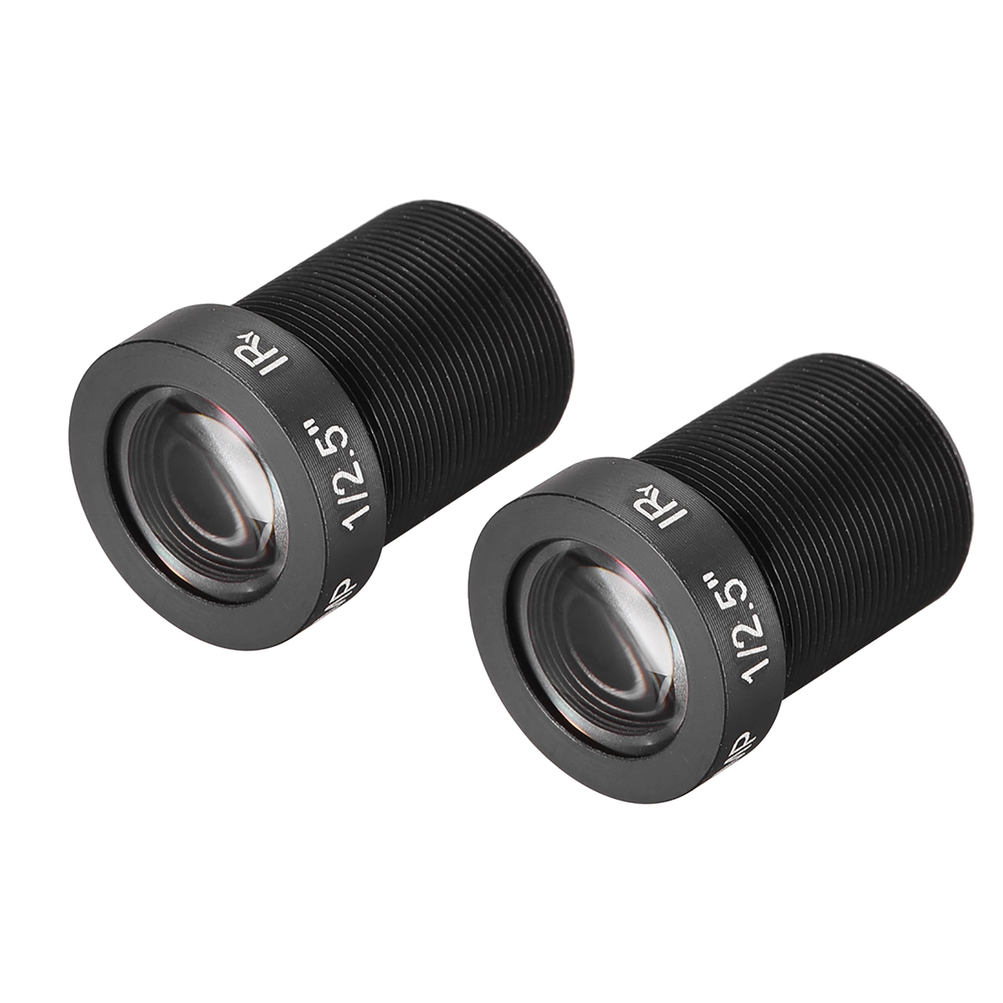 2Pcs Camera Lens 12mm Focal Length 5MP F2.0 1/3 Inch Wide Angle for CCD