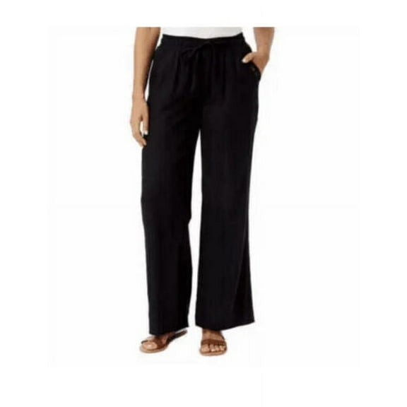 Briggs Ladies' Linen Blend Pant Size: 3X, Color: Black