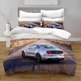 thumbnail image 1 of Cars Vehicles Bedding 3 Piece Boys Bedroom Decor Quilt Cover Pillowcase Cars Racing Print Bed Linen Set King Queen for Adults, 1 of 7