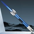 thumbnail image 1 of 1300°C High Temp Metal Inflatable Lighter Direct Blue Flame Adjustable Windproof BBQ Kitchen Camping Torch Refillable Gas Lighter for Outdoor Cooking Grilling Fireplace Stove, 1 of 9