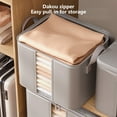 thumbnail image 5 of AZXY Storage Containers for Clothes,Blanket Storage Bags,Closet Organizer Bins,Foldable Large Blanket Container for Living Room with Lids Handle Clearance, 5 of 7