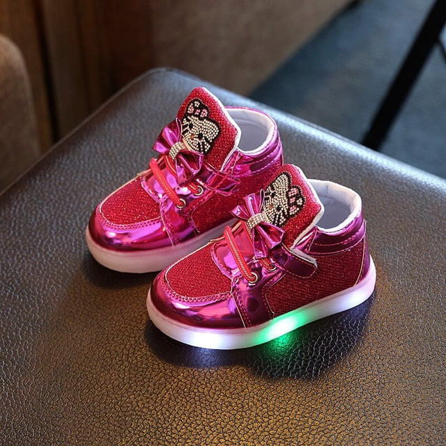 Hello Kitty-zapatos deportivos ligeros y cómodos para niños y niñas, zapatillas deportivas informales de princesa con luz LED, alta calidad