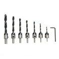 thumbnail image 3 of DECOMELODY 7Pcs Woodworking Chamfer Drilling Tool Set Steel for Woodworking Projects, 3 of 7