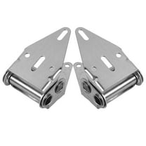 MLINS 2 Pcs Residential Garage Door Hinges for Cabinet Automatic Silver