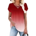 thumbnail image 4 of ATENAR Shirts for Women Soft Lightweight Womens Shirts Loose Tee Multicolor S, 4 of 6