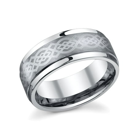 Men S Tungsten 8mm Celtic Knot Wedding Band Mens Ring Men S Tungsten 8mm Celtic Knot Wedding Band Mens Ring