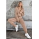 thumbnail image 3 of Conjunto Deportivo PRETTYGARDEN para Mujer 2 Piezas con Cierre, Suéter y Pantalón en Caqui Talle S, 3 of 7