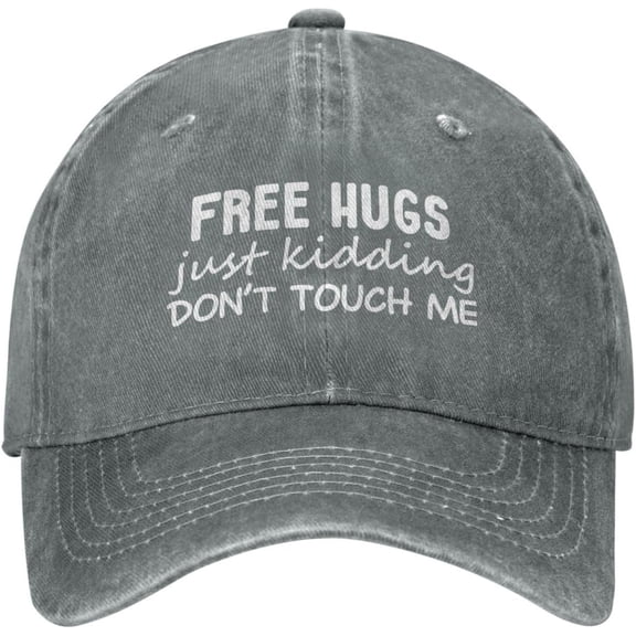 Womens Ball Cap Free Hugs Just Kidding Dont Touch Me Hiking Hat