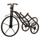 thumbnail image 1 of Portabotellas de vino con forma de triciclo, estante decorativo para una sola botella con forma de bicicleta. Negro, 1 of 9