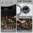 thumbnail image 5 of COEQINE Car Trunk Mat for Dogs All Season Rear Cargo Liner for Sedan SUV, Non-Slip Car Boot Liner Protector Universal Fit Most Car Models, Mushroom Floral Black, 5 of 7