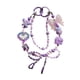 thumbnail image 4 of Llavero con cuentas, llavero de moda, regalo único, juguete coleccionable, adorno para teléfono. Violeta, 4 of 9