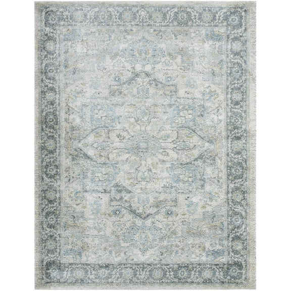 BoutiqueRugs Akshay Traditional Area Rug - Beige, Light Gray, Gray - 10' x 14'