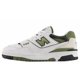 thumbnail image 1 of [BB550DOB] New Balance 550 Men's White Dark Olivine Sneakers *NEW*, 1 of 5