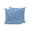 Blue, variant on Christmas Winter Outdoor Throw Pillow with Insert, 18"x18" Minimalist Ice Snowflake Blue Background Waterproof Decorative Square Patio Pillows for Small Patio Chairs, Balcony, Couch