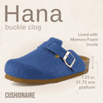 thumbnail image 3 of Cushionaire Hana Women's Clogs | Comfortable Vegan Suede Clogs for Women | Slip On Potato Shoes with Cork Footbed & Arch Support | Memory Foam, Wide Widths Available, 3 of 13