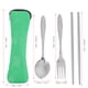 thumbnail image 4 of Juego De Vajilla De Viaje, Vajilla De Camping Segura Antioxidante Que No Se Desvanece, Amigos Y Familias Para Acampar Al Aire Libre, Viajar, Picnic, Etc. ANGGREK Camping Cutlery Set, 4 of 8