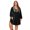 Black Forest, variant on Women's Plus Size Embroidered V Neck Long Sleeve Dress With Sheer Overlay And Stretch Fabric 95% Polyester 5% Elastane