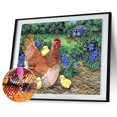thumbnail image 4 of 5D Mosaico Pollo Dibujo Taladro Arte Artesanal, 4 of 9