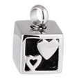 thumbnail image 2 of MERIGLARE Love Heart Pattern Cube Cremation Ashes Holder Urn Memorial Keepsake Pendant, 2 of 8