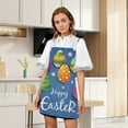 thumbnail image 4 of pdqouc Easter Series Household Printing Linen Apron Kitchen Multi Function Apron Funny Personality Creative Apron for Cooking Kitchens, Gardening Aprons for Women Men, 4 of 6