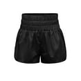 thumbnail image 1 of Pantalones cortos elásticos de verano para mujer, ropa de calle plisada de Yoga para ciclismo de secado rápido, ropa deportiva de estilo Prendas para la parte inferior del cuerpo Negro METRO Guardurnaity AP019247-10, 1 of 6