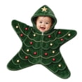 thumbnail image 2 of EnJoCho Baby Christmas Star Shaped Sleep Sack Hooded Zipper Closure Soft Fleece Warm Wearable Swaddle Blanket Winter Festive Outfit for Baby Boys Girls, 2 of 5