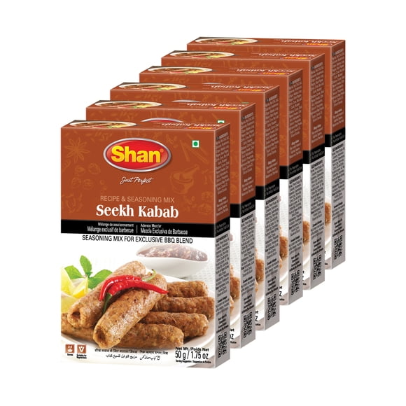 Shan Sheekh Kabab, 50 Grammes (Lot de 6)