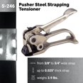 thumbnail image 6 of IDL Packaging S-246 Deluxe Pusher Tensioner for 3/8" to 3/4" Steel Strapping for Round Packages - Heavy Duty Steel Strapping Tool with Long Service Life, 6 of 6