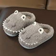thumbnail image 2 of Ketyyh-chn99 Slippers for Boys Girls Winter Warm Shoes Toddler Slippers Boys Girls House Shoes Slip On Baby Sock Shoes Lightweight Outdoor Walking Shoes Size for 15,Grey, 2 of 5