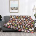 thumbnail image 2 of Naloa Milk Tea6 Flannel Blankets - Thick and Warm Blanket for Winter, Soft Fuzzy Plush King Blanket for All Seasons80"x60", 2 of 6