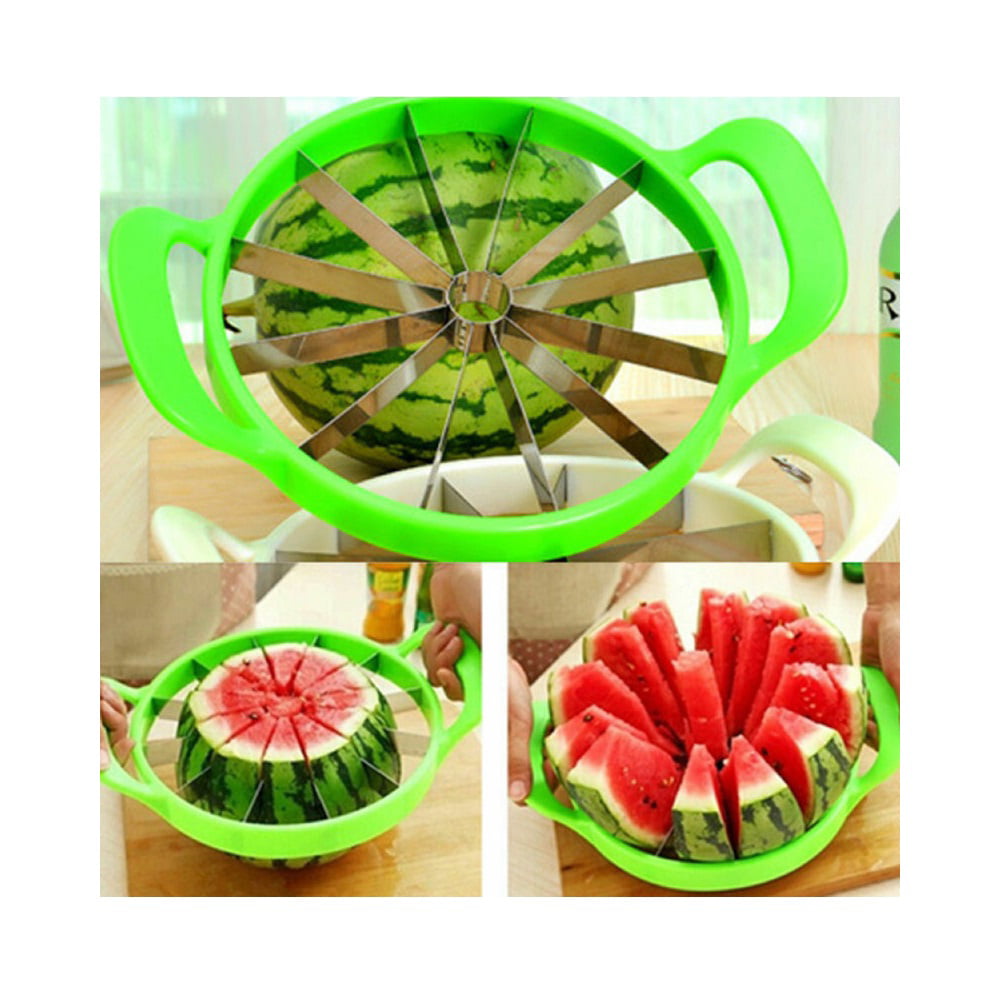 Fruit Watermelon Melon Cantaloupe Stainless Steel Cutter Slicer Kitchen Tool