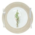 thumbnail image 2 of Wrapables® 15" Woven Round Placemats (Set of 6), Beige, 2 of 5