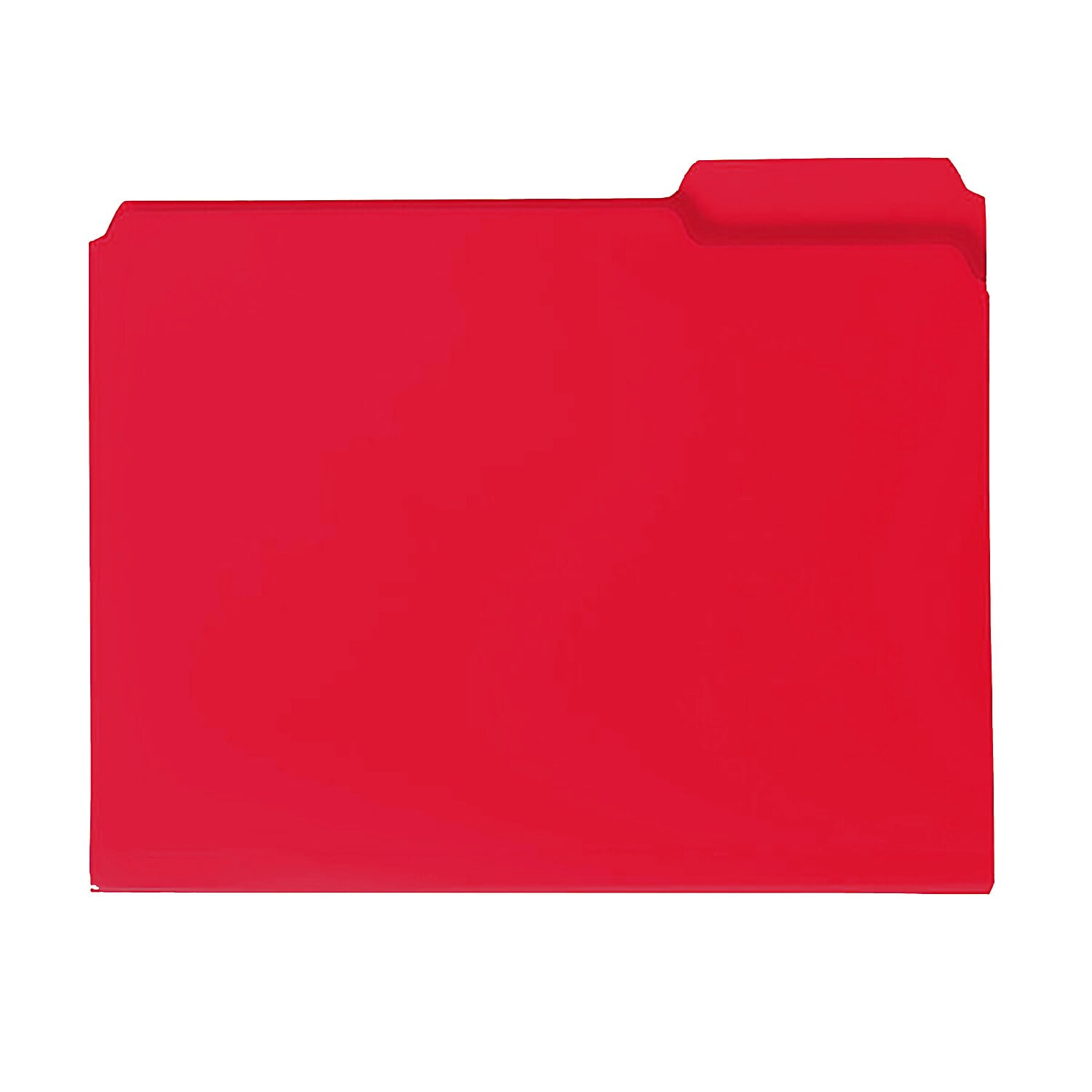 Smead 10501 Waterproof Poly File Folders, 1/3 Cut Top Tab, Letter, Red, 24/Box
