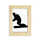 thumbnail image 1 of Deportes Esqui Ski Board Player Escritorio de madera Arte Pintura 5x7 pulgadas marco de foto foto, 1 of 4