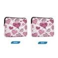 thumbnail image 2 of Laptop Bag Briefcase Computer Inner Bag Computer Bag Laptop Sleeve Case for Work Travel School Pink and Maroon Hearts, 2 of 8