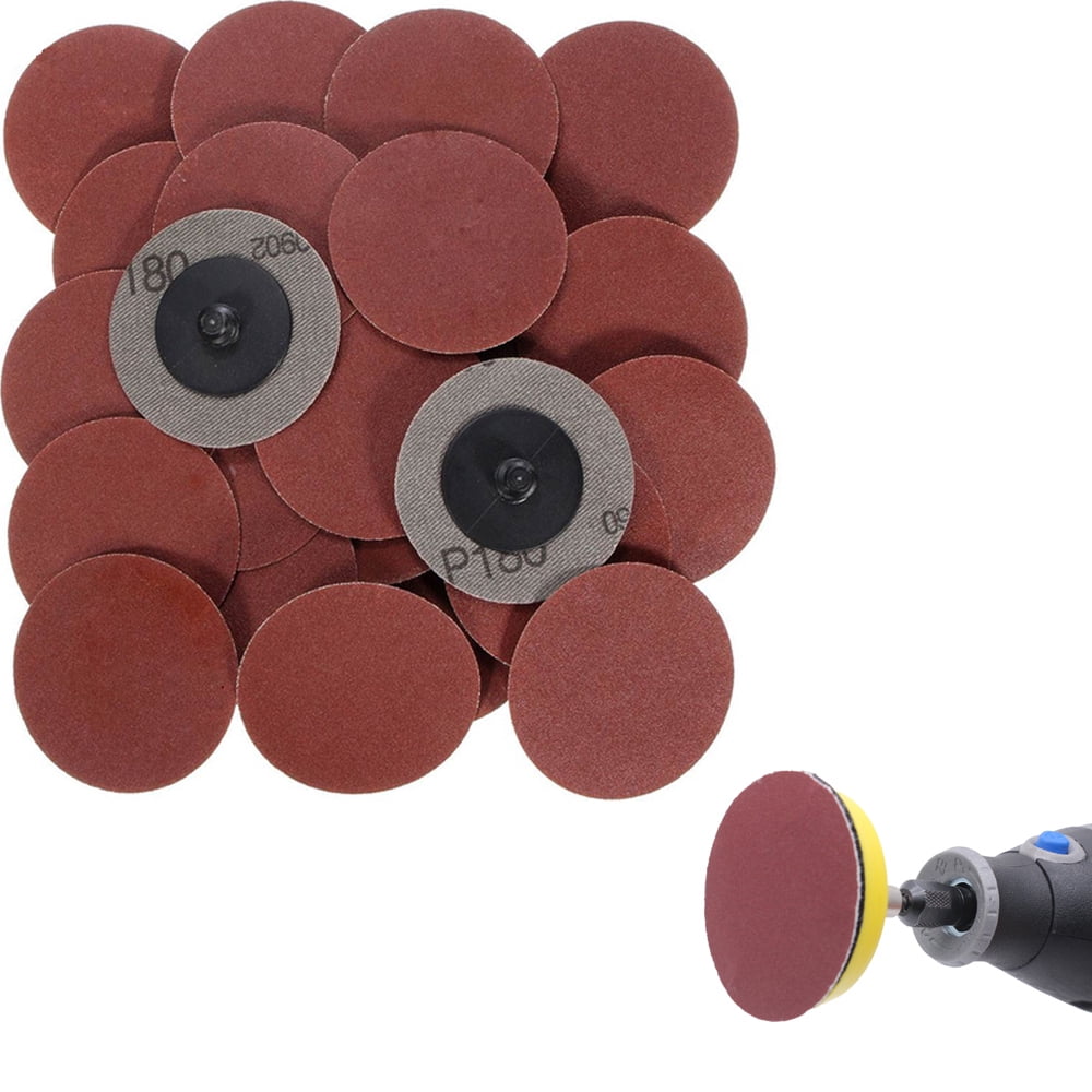 50 Pc 2 Roll Lock Disc 180 Grits Sanding Surface Tools Finish Polishing