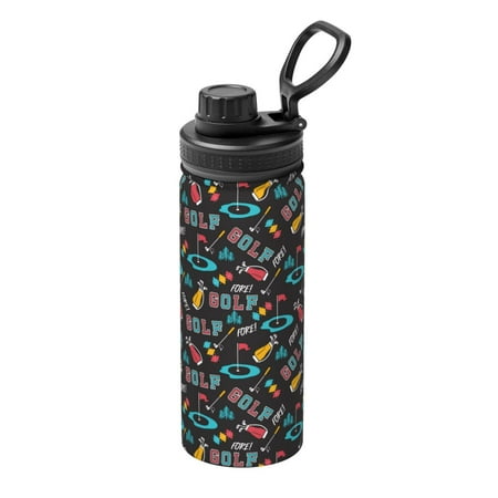 

Gaeub Golf Accessories Print Stainless Steel Water Bottle 18oz Sports Insulated Kettle for Women Men Suitable as a Gift