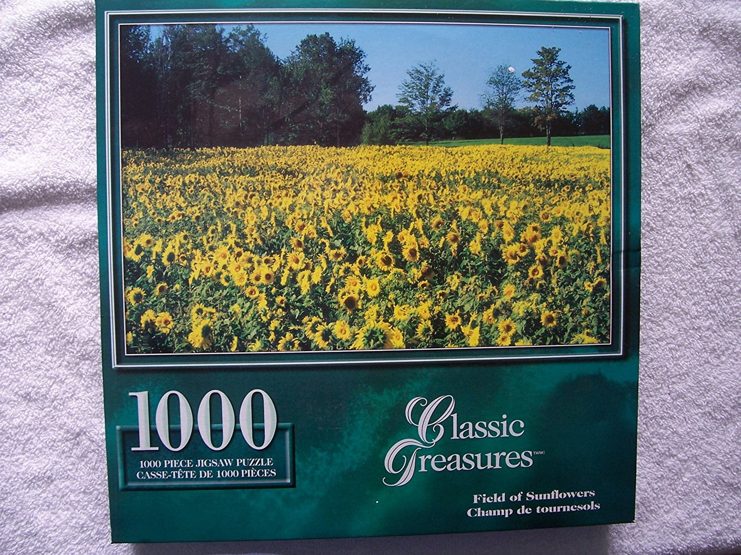 Jigsaw puzzle Golden colored sunflower field 1000 pieces TP10-1015 mon_sh180 
