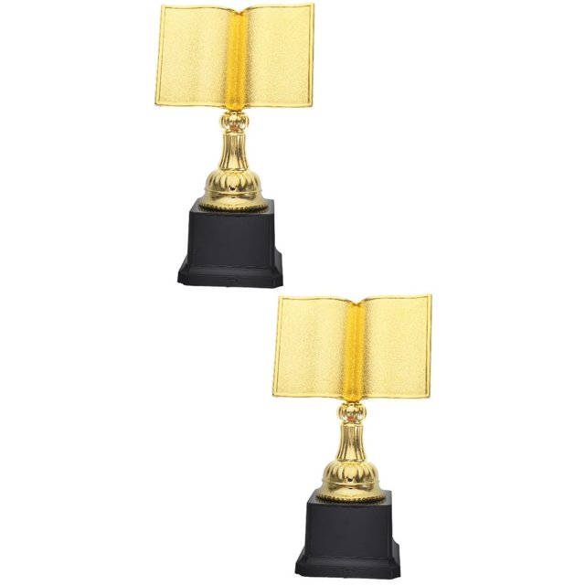 HLONK Trophée de Lecture Étoile, Trophées de Chèque, Récompenses Edutools, Ensemble de 2 Petites Compétitions