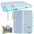 thumbnail image 1 of Solstice Original Inflatable LUXE Dock Platform 10' x 8' Floating Raft Water Mat, 1 of 6