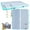 White, Blue, variant on Swimline Luxe Inflatable Dock with Traction Pad and Ladder - 8' x 5'