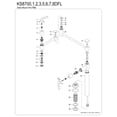thumbnail image 6 of Kingston Brass KS8701DFL NuWave Deck Mount Pot Filler Faucet, Polished Chrome, 6 of 8