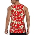 thumbnail image 3 of Haiem Lilies Flowers Men Workout Tank Top Gym Bodybuilding Sleeveless Muscle T Shirts Athletic Tank Breathable Workout Shirt-XX-Large, 3 of 9