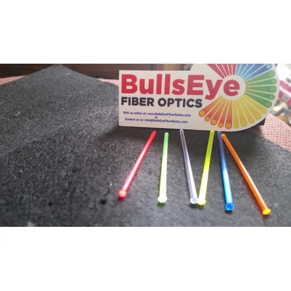 SIANA- 4 Fiberoptic Replacement Sight Fiber Optic Rods .060 1.5Mm 4 Colors Neon Royg