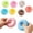 7 Pcs, variant on Realistic Artificial Food Props, Artificial T-oy Donuts, Cute Stress Relief T-oy, White Cream Pulling Donut Refrigerator Magnet, 3D Simulated Food Squeeze T-oy