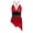 Burgundy, variant on Doomiva Women's Rhinestone Gymnastics Leotard Figure Skating Sling Bodysuit Latin Tango Lyrical Ballet Dress Dark Green L