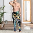 thumbnail image 2 of Balery Colorful Stained Glass Deer Pantalones de pijama para hombre, pijama ultraligero, pantalón de descanso-Medium, 2 of 6