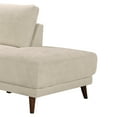 thumbnail image 4 of Remy Mid Century Modern Fabric Right-Facing Sectional Sofa in Cream, 4 of 6